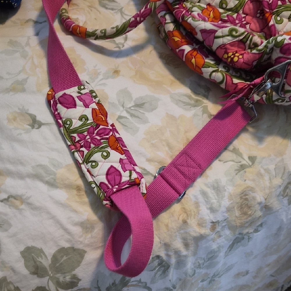 Vera Bradley Floral Pink Quilted Weekender Bag - Picture 5 of 8